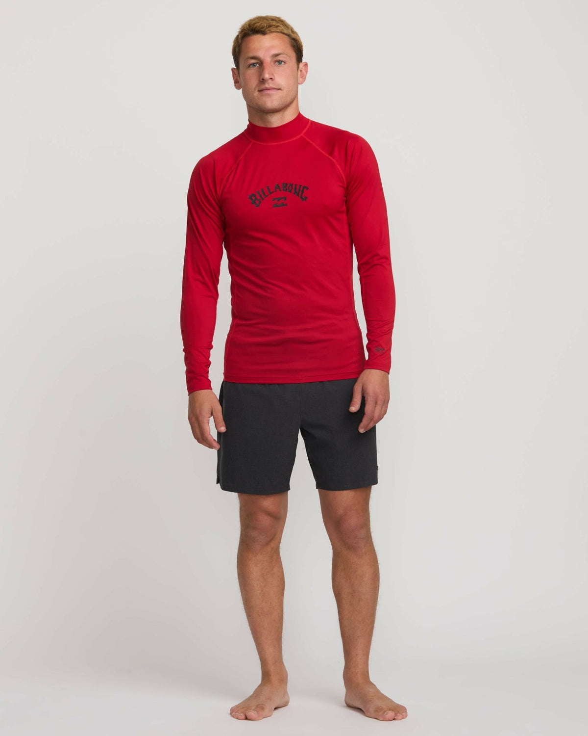 Arch Performance Fit Long Sleeve Rashguard - Scarlet | Billabong