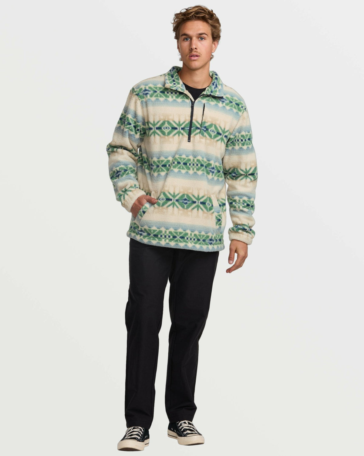 Boundary Mock Sweatshirt - Chino | Billabong