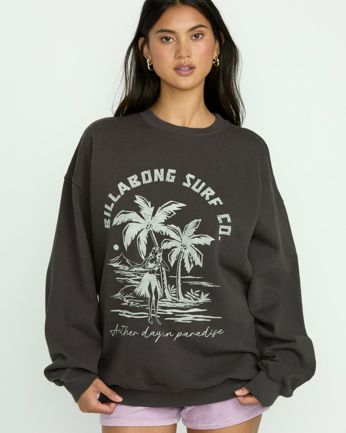 Ride In Crew Sweatshirt - Black Sands | Billabong