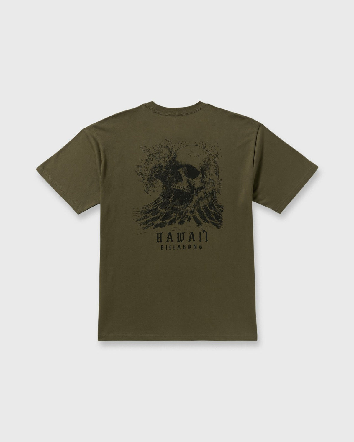 Skull Wave Hi Regular Short Sleeve T-Shirt - Military | Billabong