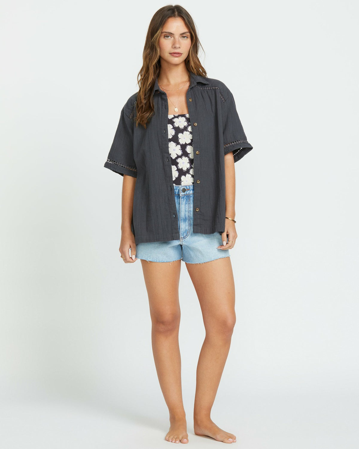 Summers End Short Sleeve Shirt - Black Sands | Billabong