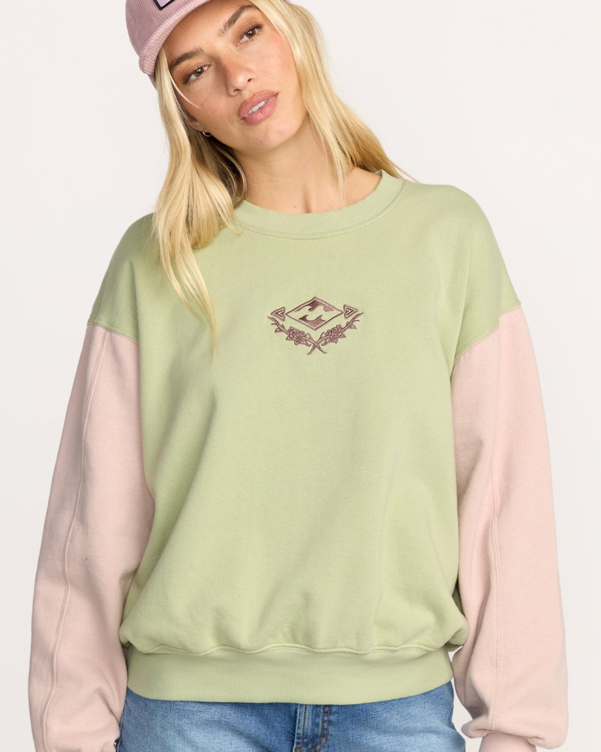 The Original Vibes Kendal Crewneck Sweatshirt - Pistachio | Billabong