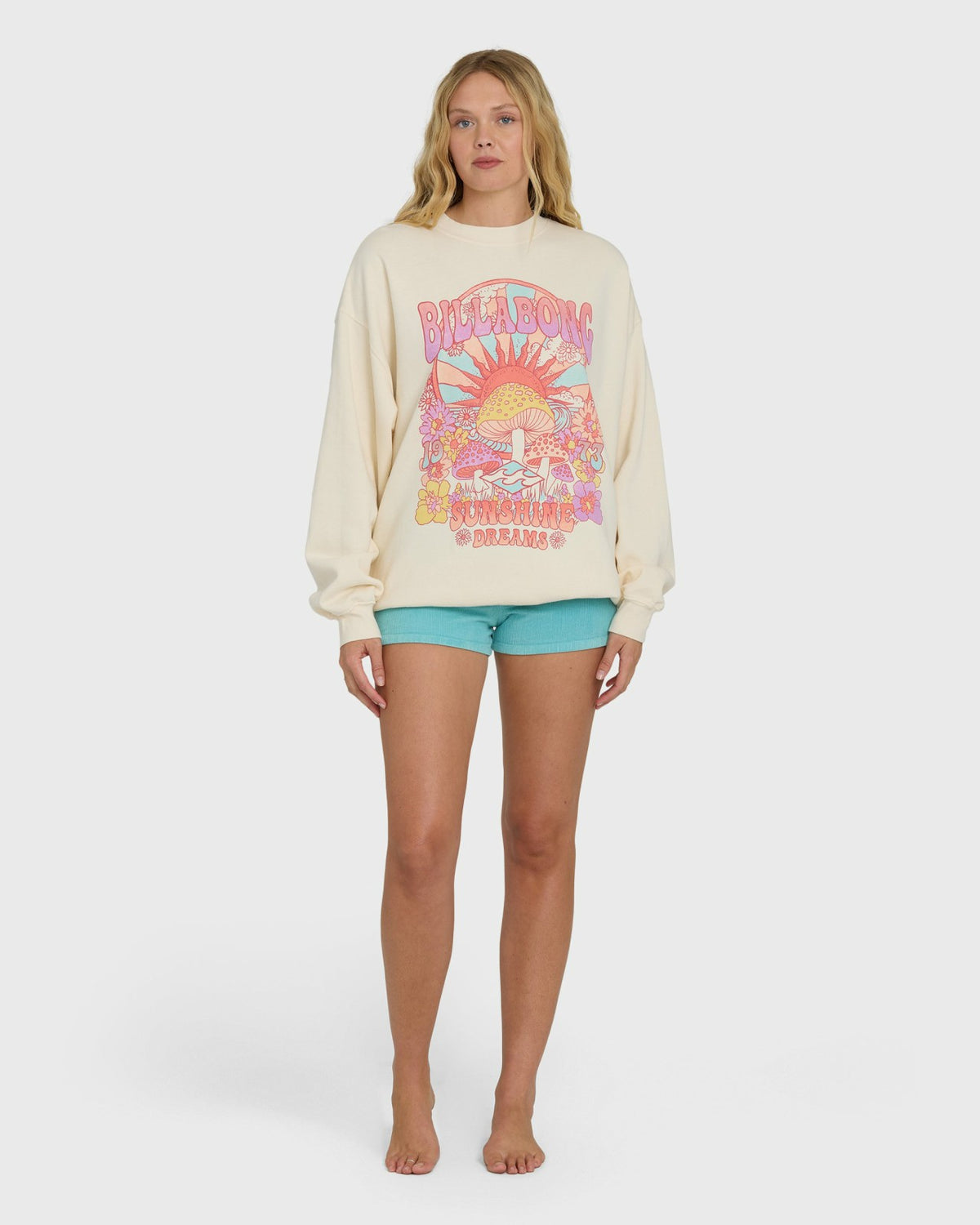 Ride In Crewneck Sweatshirt - Whitecap | Billabong