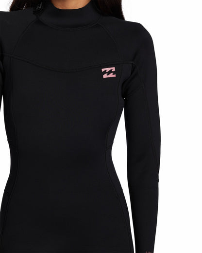 3/2mm Foil Flatlock Back Zip Wetsuit - Black | Billabong