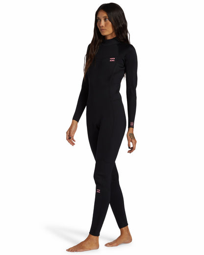 3/2mm Foil Flatlock Back Zip Wetsuit - Black | Billabong