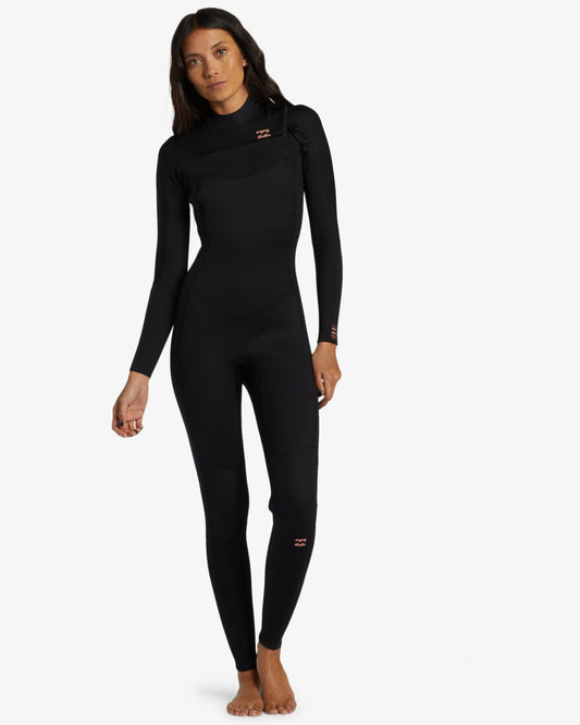 3/2mm Foil GBS Chest Zip Wetsuit - Black | Billabong
