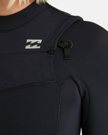 3/2mm Furnace Natural GBS Chest Zip Fullsuit - Black Tiki | Billabong