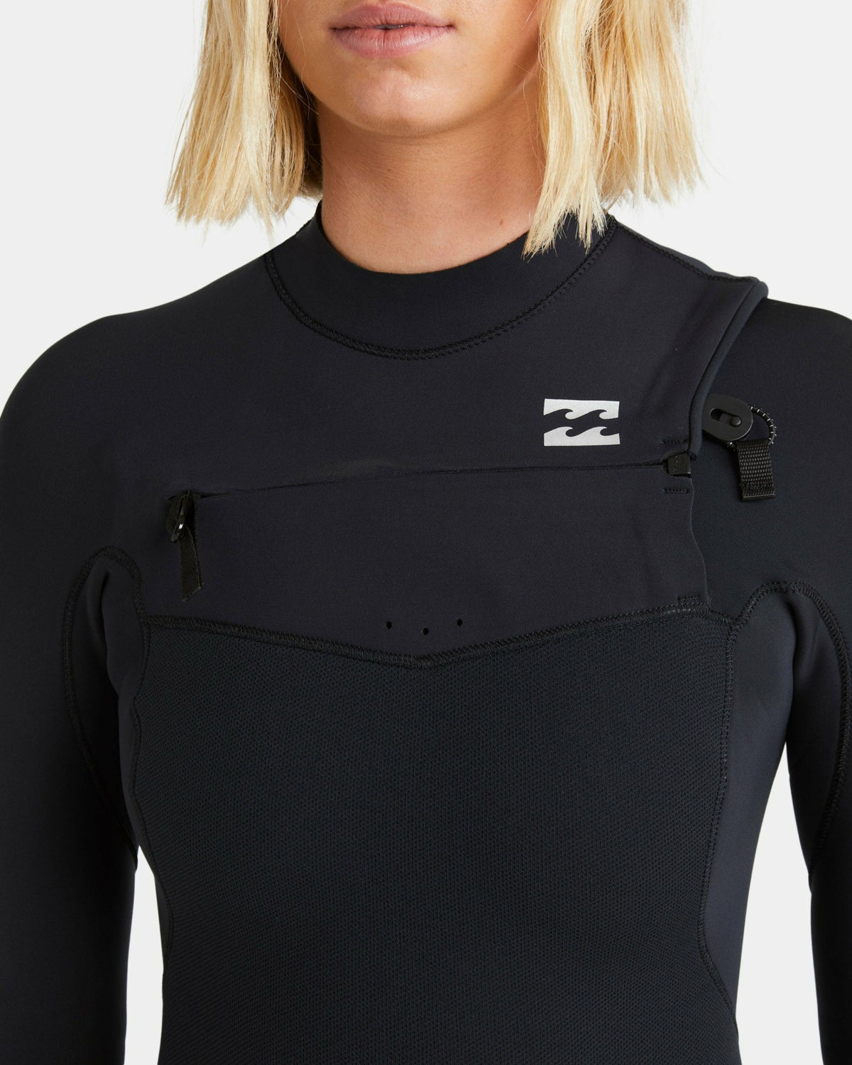 3/2mm Furnace Natural GBS Chest Zip Fullsuit - Black Tiki | Billabong