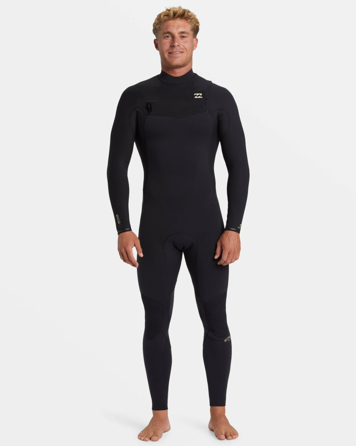 4/3mm Revolution Natural Upcycler GBS Chest Zip Wetsuit - Black | Billabong