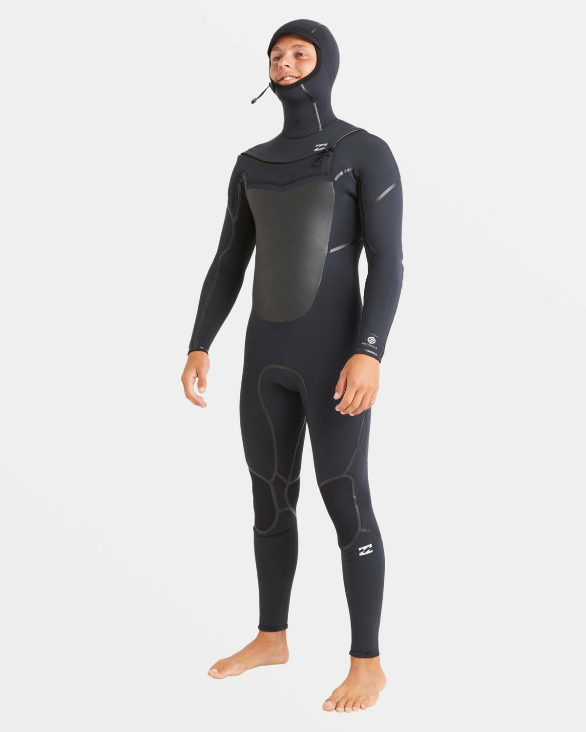 5/4mm Absolute Natural+ Upcycler Welded Chest Zip Hooded Wetsuit - Bla | Billabong