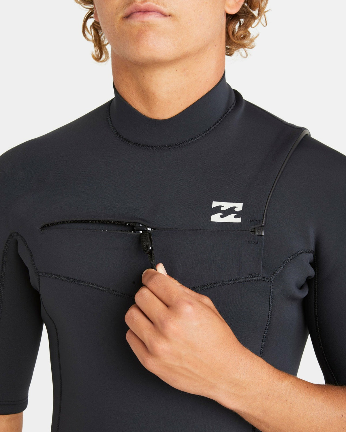 2/2mm Absolute Natural Upcycler GBS Chest Zip Short Sleeve Springsuit | Billabong