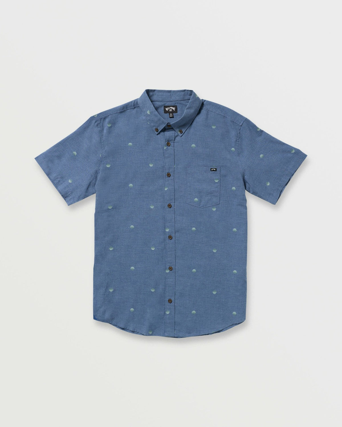 All Day Jacquard Short Sleeve Shirt - Deep Blue | Billabong