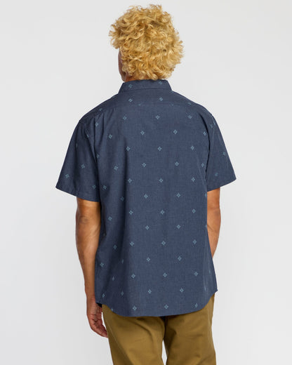 All Day Jacquard Short Sleeve Shirt - Midnight | Billabong