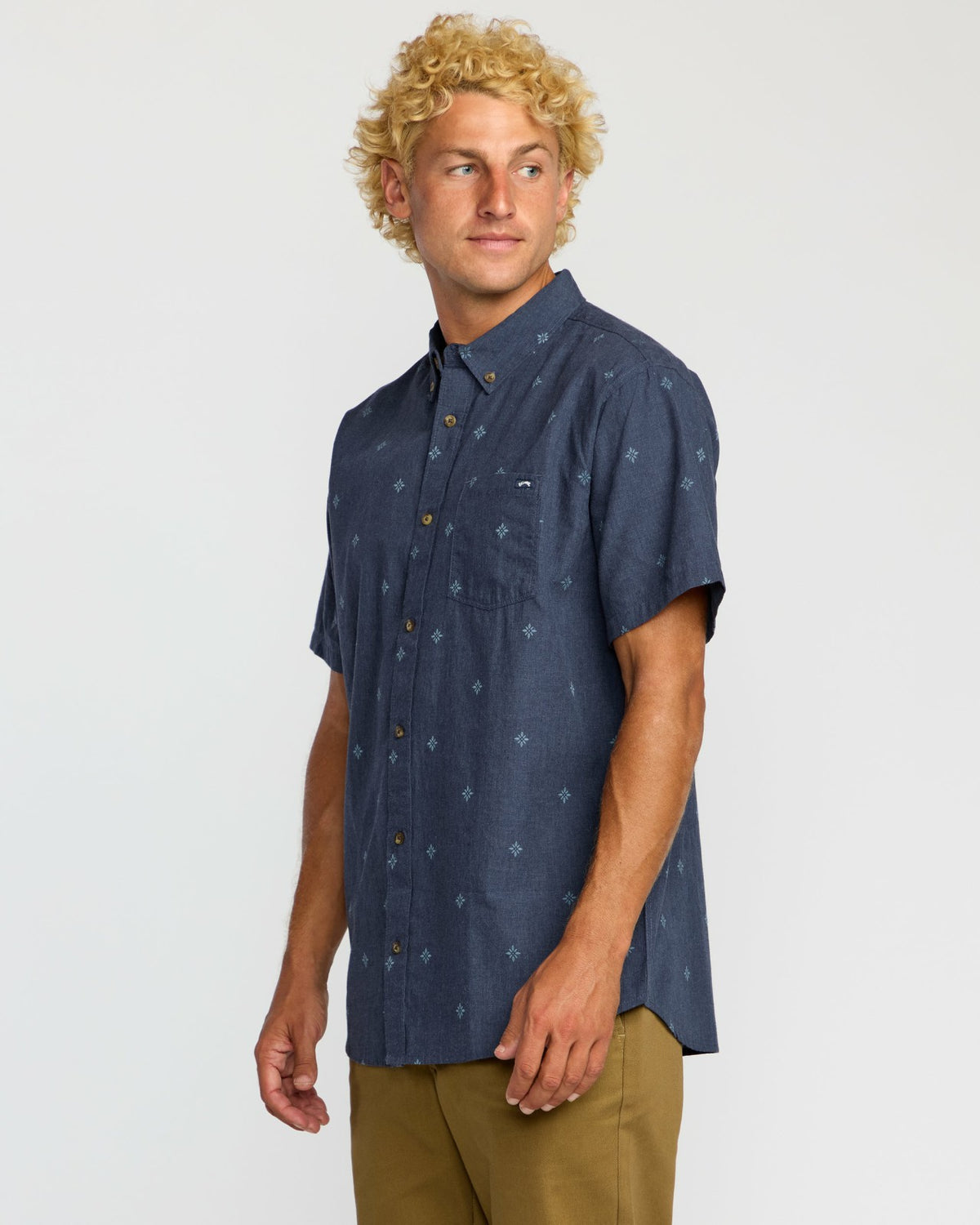 All Day Jacquard Short Sleeve Shirt - Midnight | Billabong