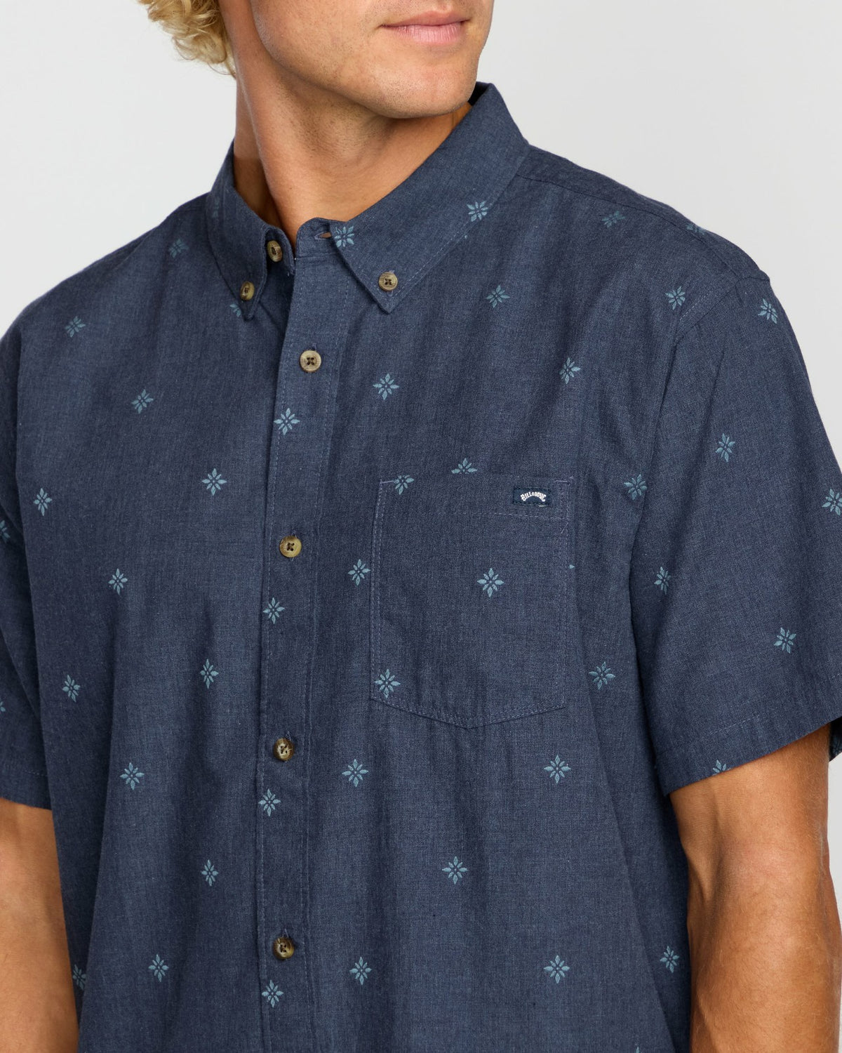 All Day Jacquard Short Sleeve Shirt - Midnight | Billabong