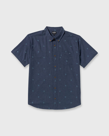 All Day Jacquard Short Sleeve Shirt - Midnight | Billabong