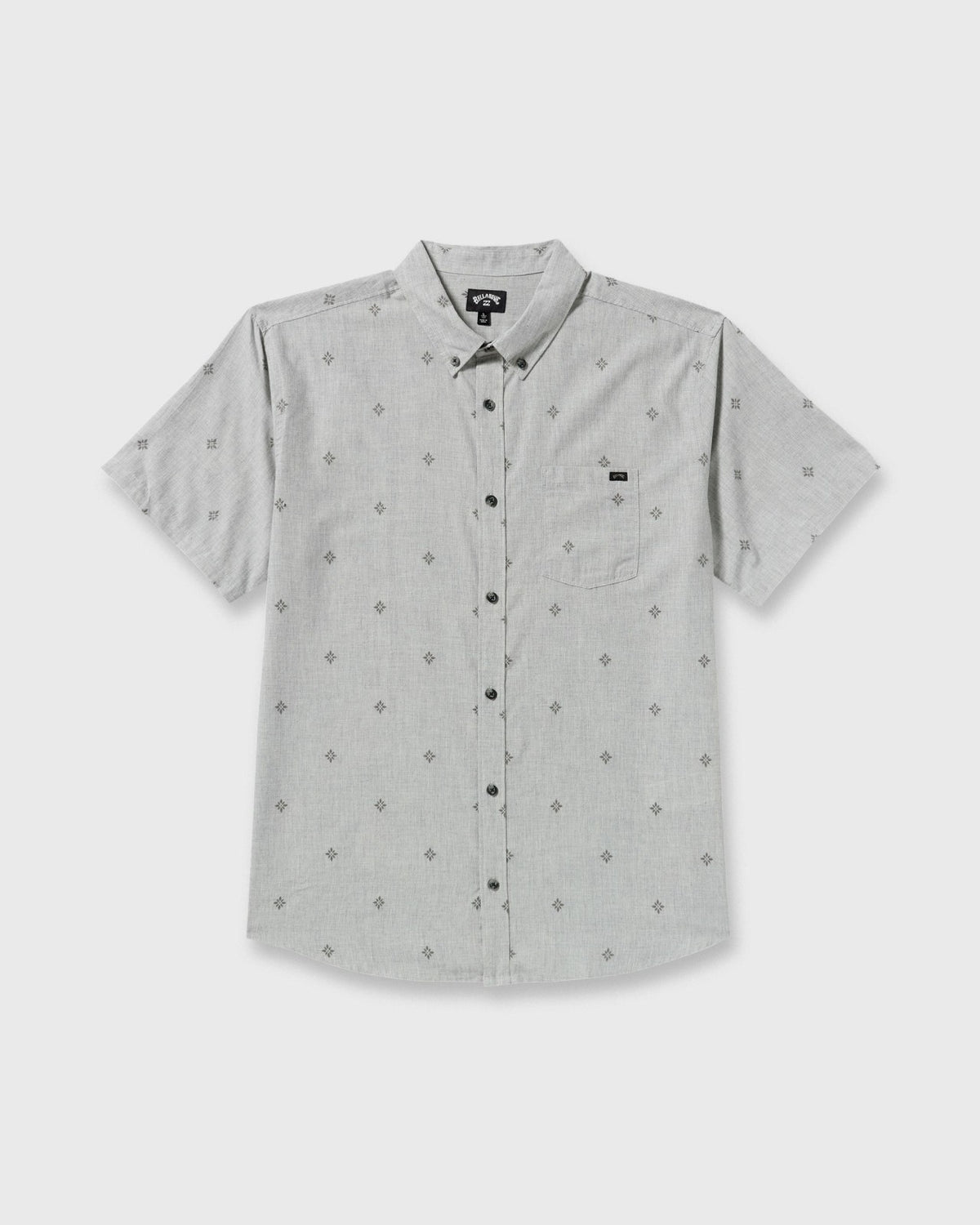 All Day Jacquard Short Sleeve Shirt - Silver | Billabong