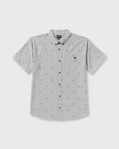 All Day Jacquard Short Sleeve Shirt - Silver | Billabong