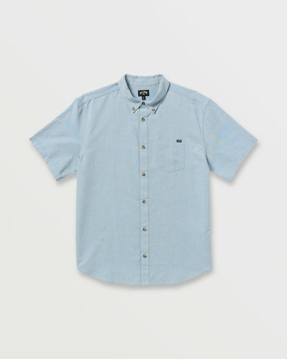 All Day Short Sleeve Shirt - Powder Blue | Billabong