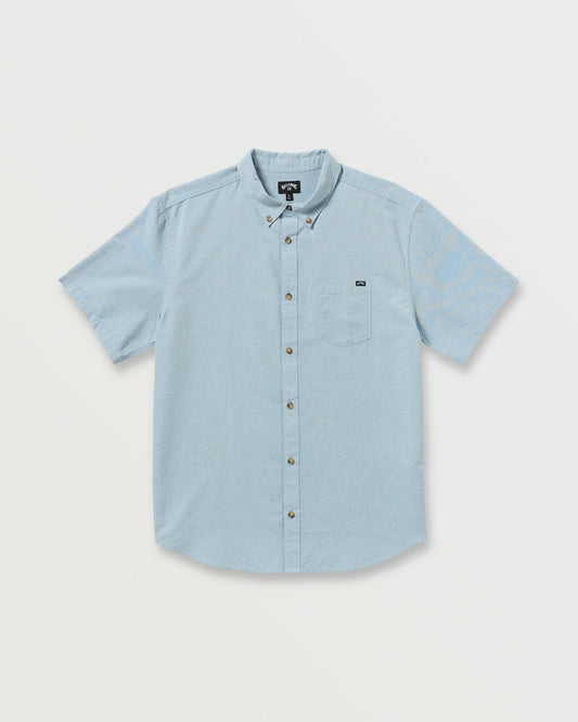 All Day Short Sleeve Shirt - Powder Blue | Billabong