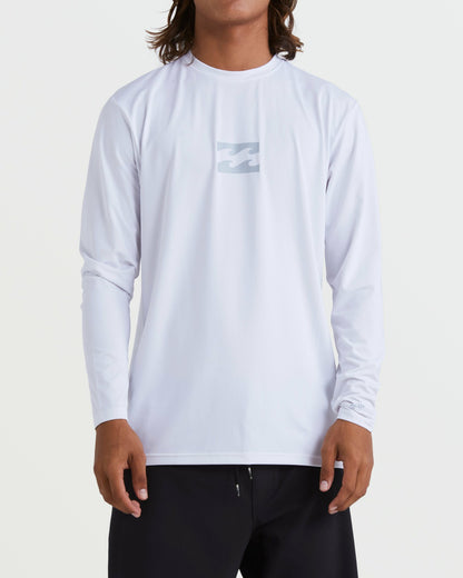 All Day Wave Loose Fit Long Sleeve Surf Tee - White | Billabong