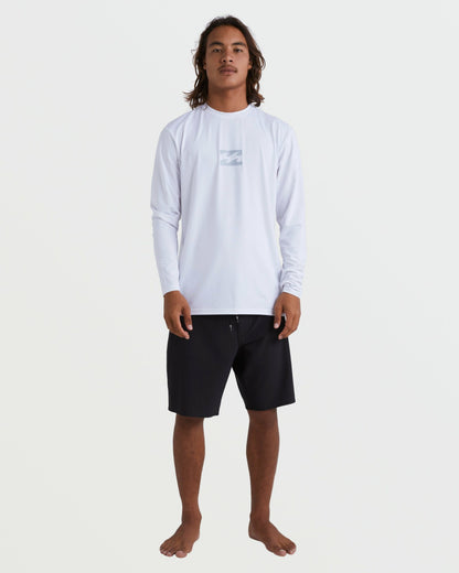 All Day Wave Loose Fit Long Sleeve Surf Tee - White | Billabong