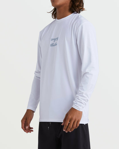 All Day Wave Loose Fit Long Sleeve Surf Tee - White | Billabong
