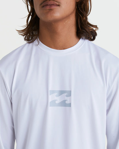 All Day Wave Loose Fit Long Sleeve Surf Tee - White | Billabong