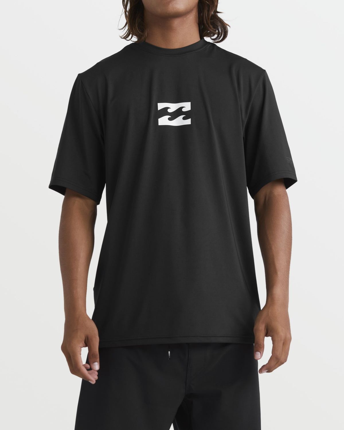 All Day Wave Short Sleeve Rashguard - Black | Billabong