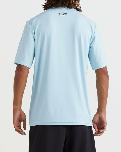 All Day Wave Short Sleeve Rashguard - Coastal Blue | Billabong