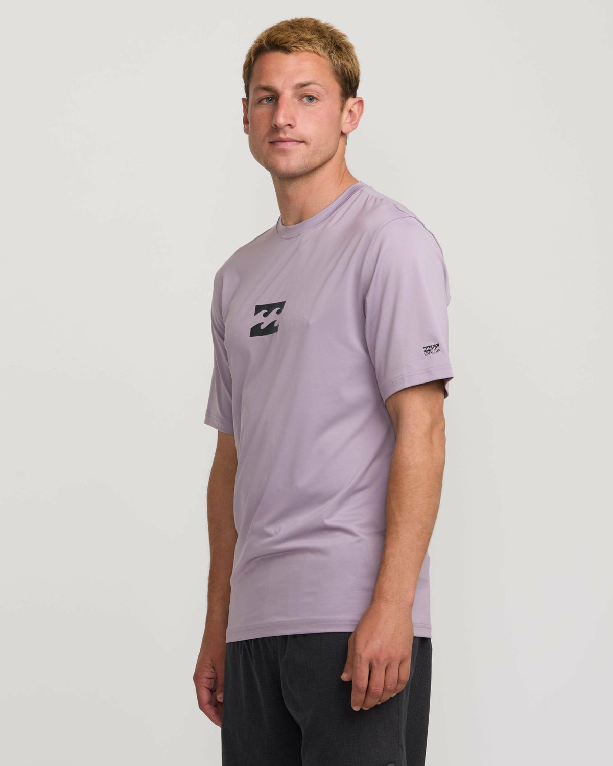 All Day Wave Short Sleeve Rashguard - Light Purple | Billabong