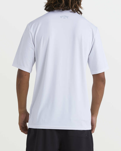 All Day Wave Short Sleeve Rashguard - White | Billabong