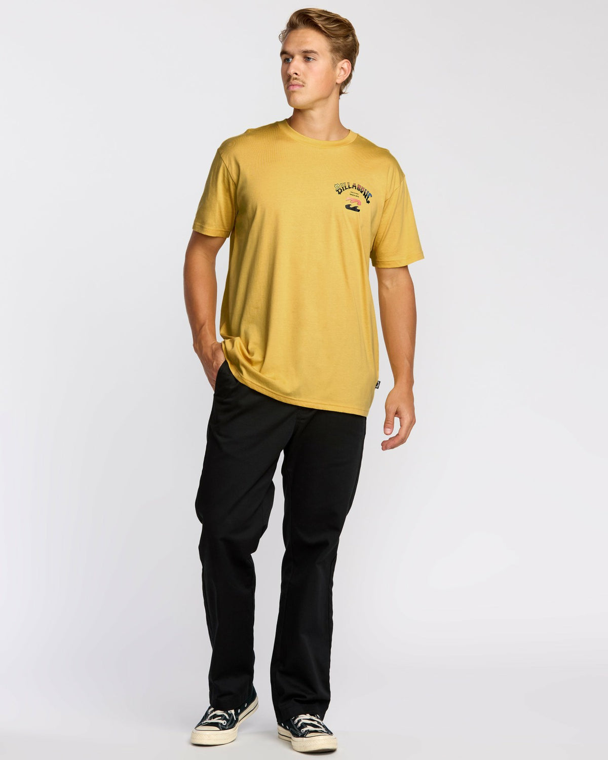 Arch Fade Premium Short Sleeve T-Shirt - Dust Yellow | Billabong