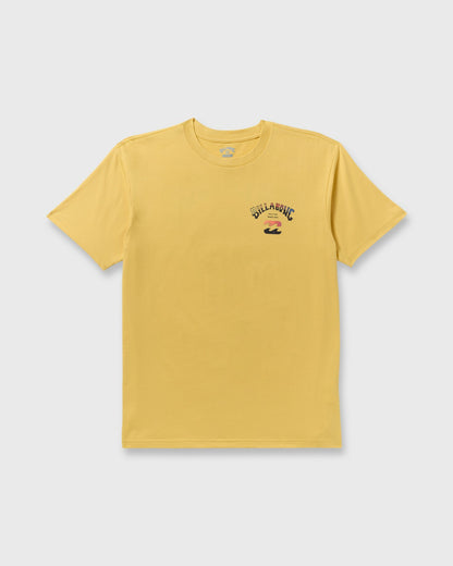Arch Fade Premium Short Sleeve T-Shirt - Dust Yellow | Billabong