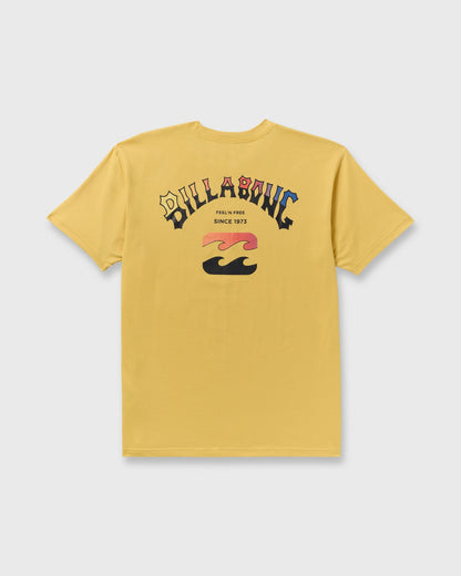 Arch Fade Premium Short Sleeve T-Shirt - Dust Yellow | Billabong