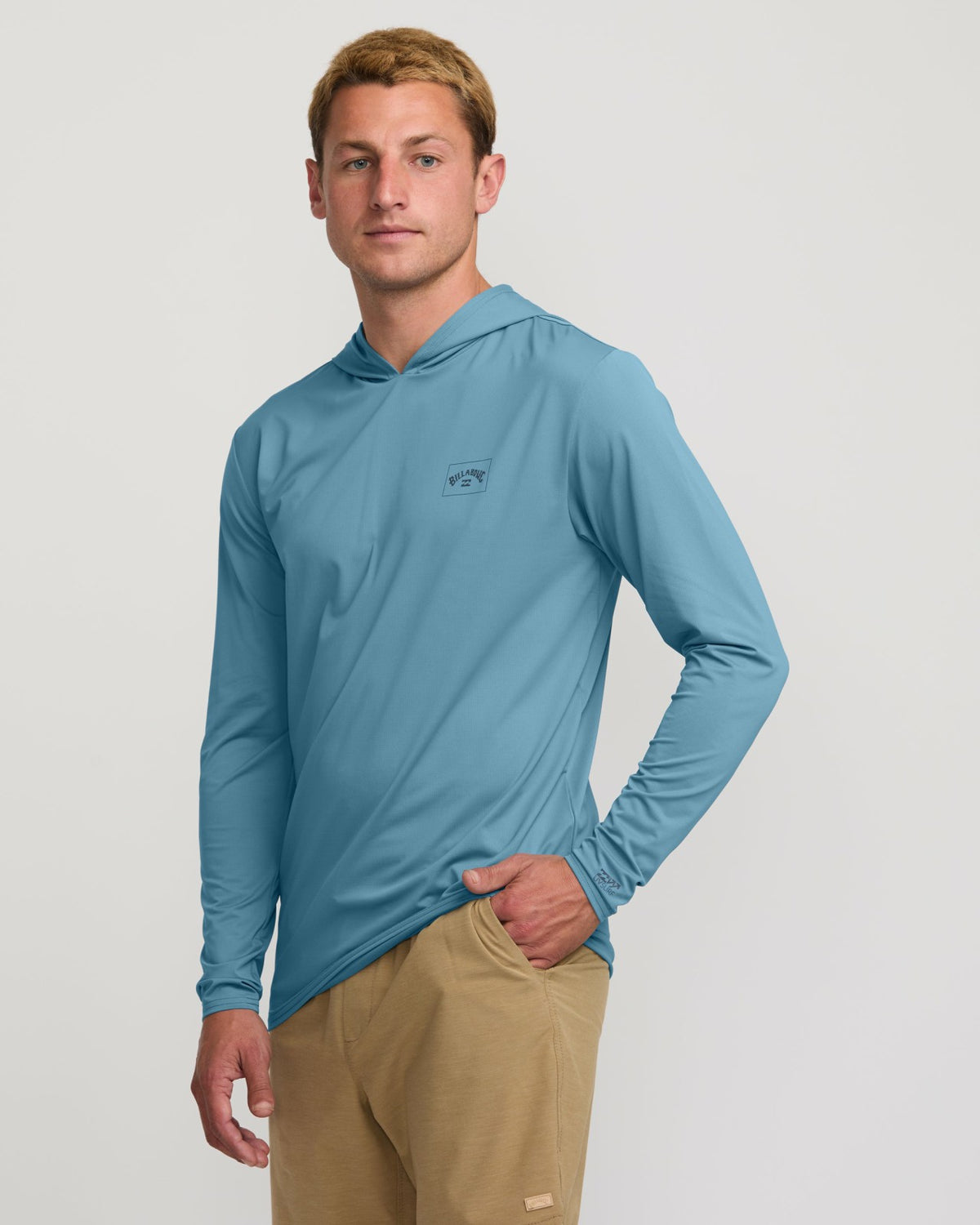 Arch Mesh Long Sleeve Hooded Surf Tee - Bay Blue | Billabong