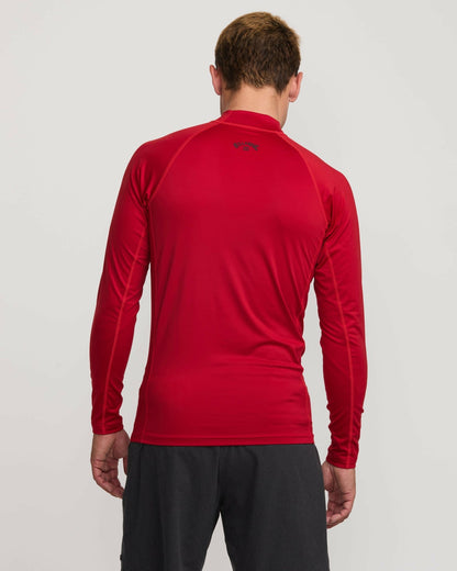 Arch Performance Fit Long Sleeve Rashguard - Scarlet | Billabong