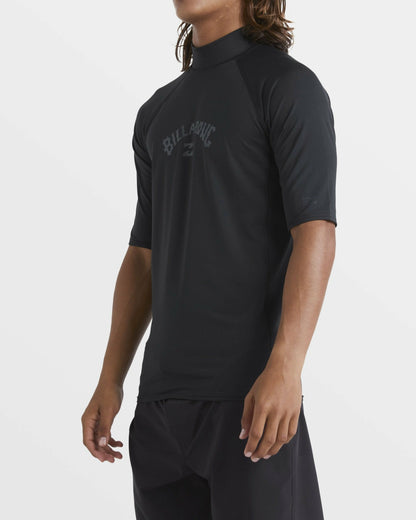 Arch Performance Fit Short Sleeve Rashguard - Black | Billabong