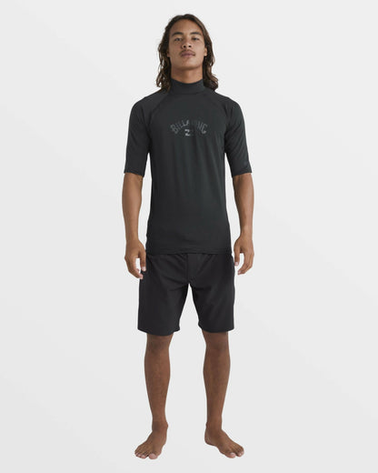Arch Performance Fit Short Sleeve Rashguard - Black | Billabong