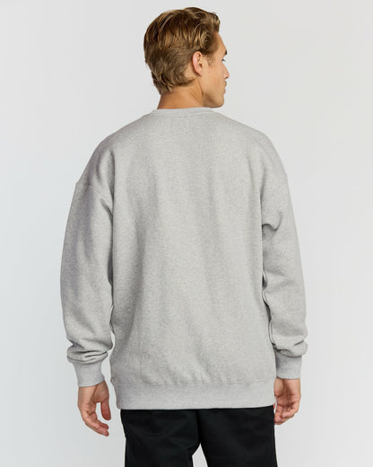 Austin Garage Crew Sweatshirt - Lt Grey Htr | Billabong