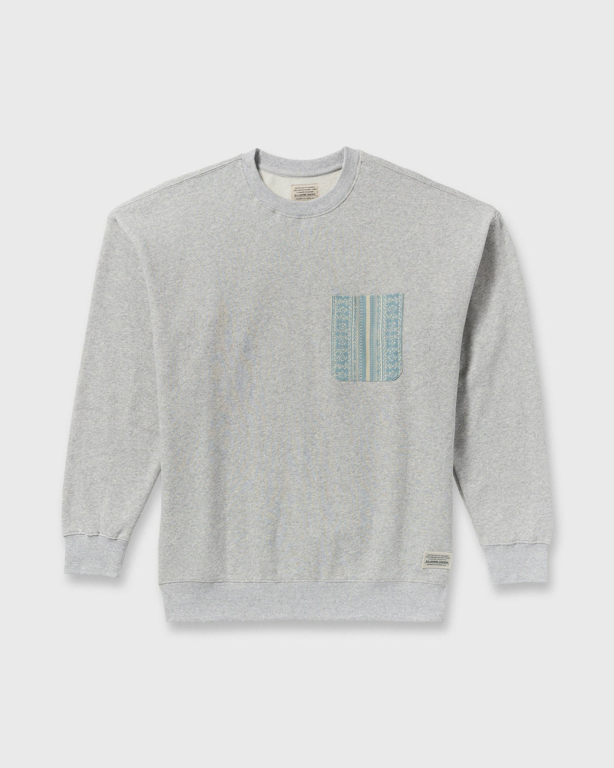 Austin Garage Crew Sweatshirt - Lt Grey Htr | Billabong