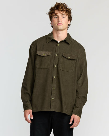 Austin Garage Long Sleeve Shirt - Chocolate | Billabong
