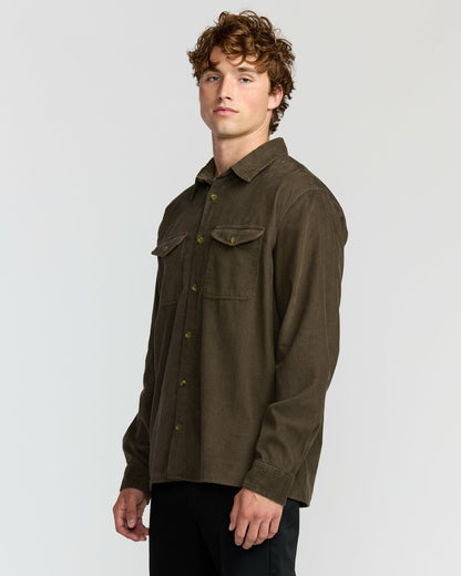 Austin Garage Long Sleeve Shirt - Chocolate | Billabong