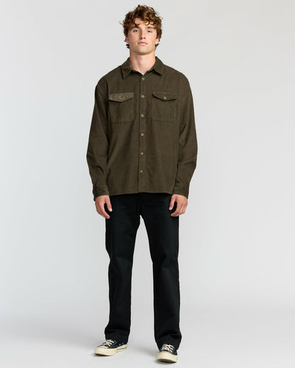 Austin Garage Long Sleeve Shirt - Chocolate | Billabong