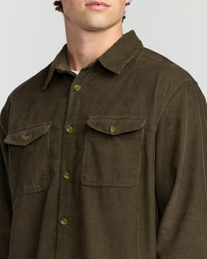 Austin Garage Long Sleeve Shirt - Chocolate | Billabong