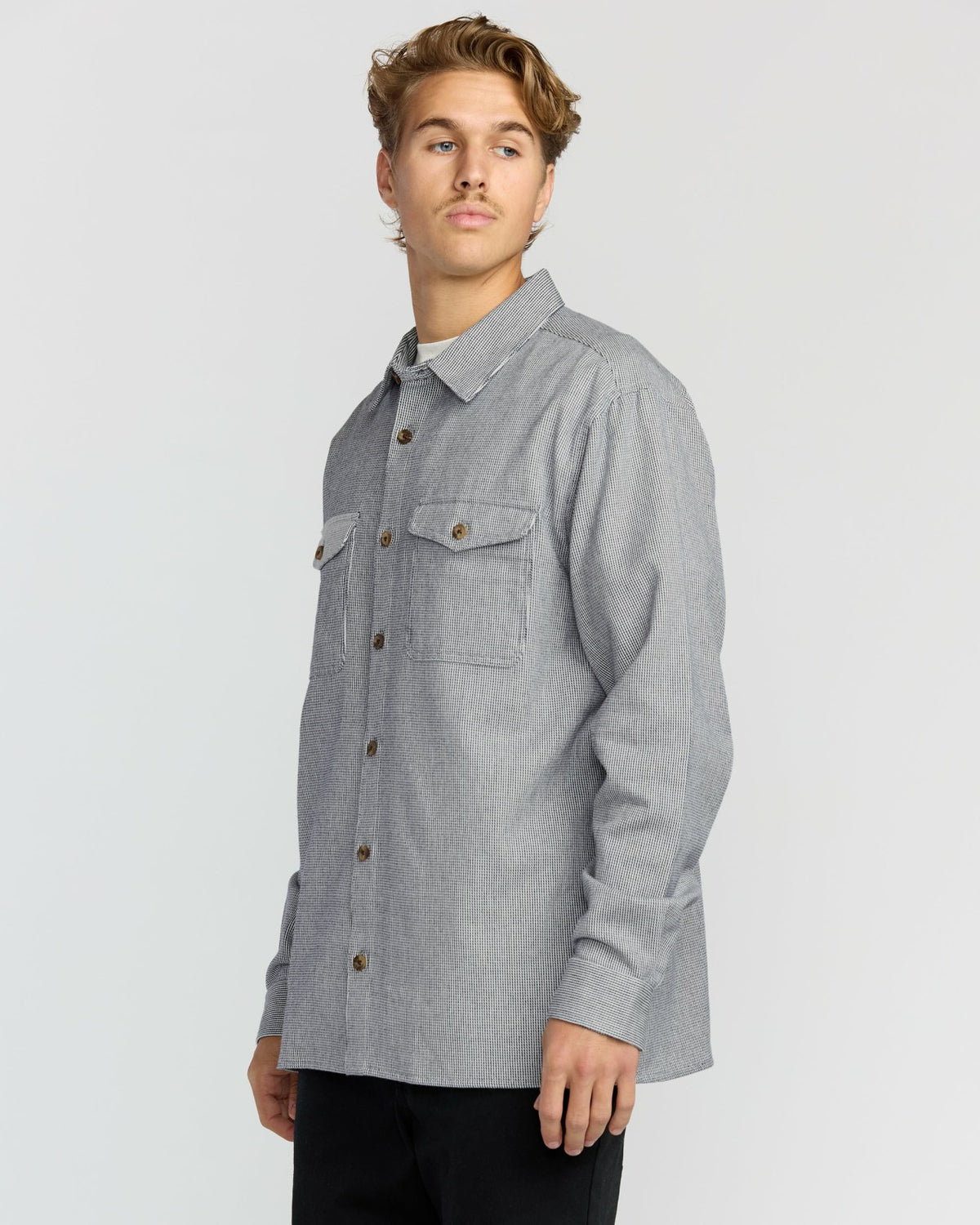 Austin Garage Long Sleeve Shirt - Stone Blue | Billabong
