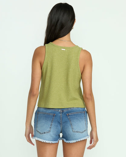 Aya Sun Knit Tank - Avocado | Billabong