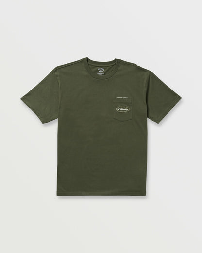 Bad Dog Pocket Regular Tee - Olive | Billabong