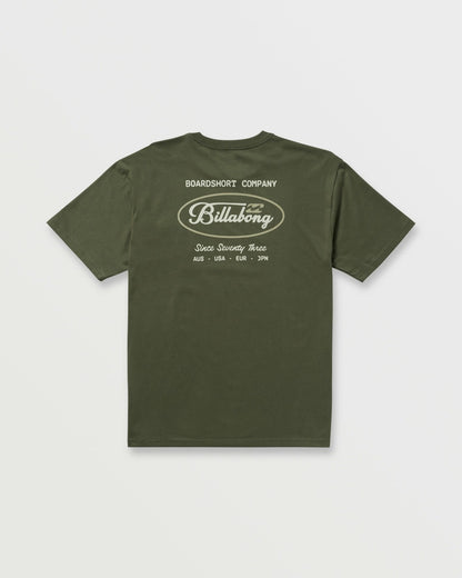 Bad Dog Pocket Regular Tee - Olive | Billabong