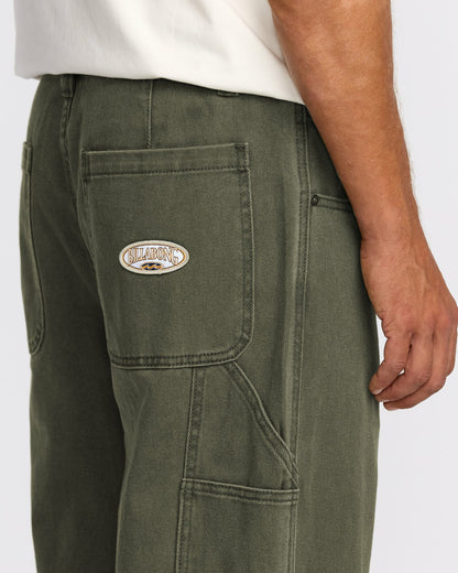 Bad Dog Workwear Pants - Dark Military | Billabong